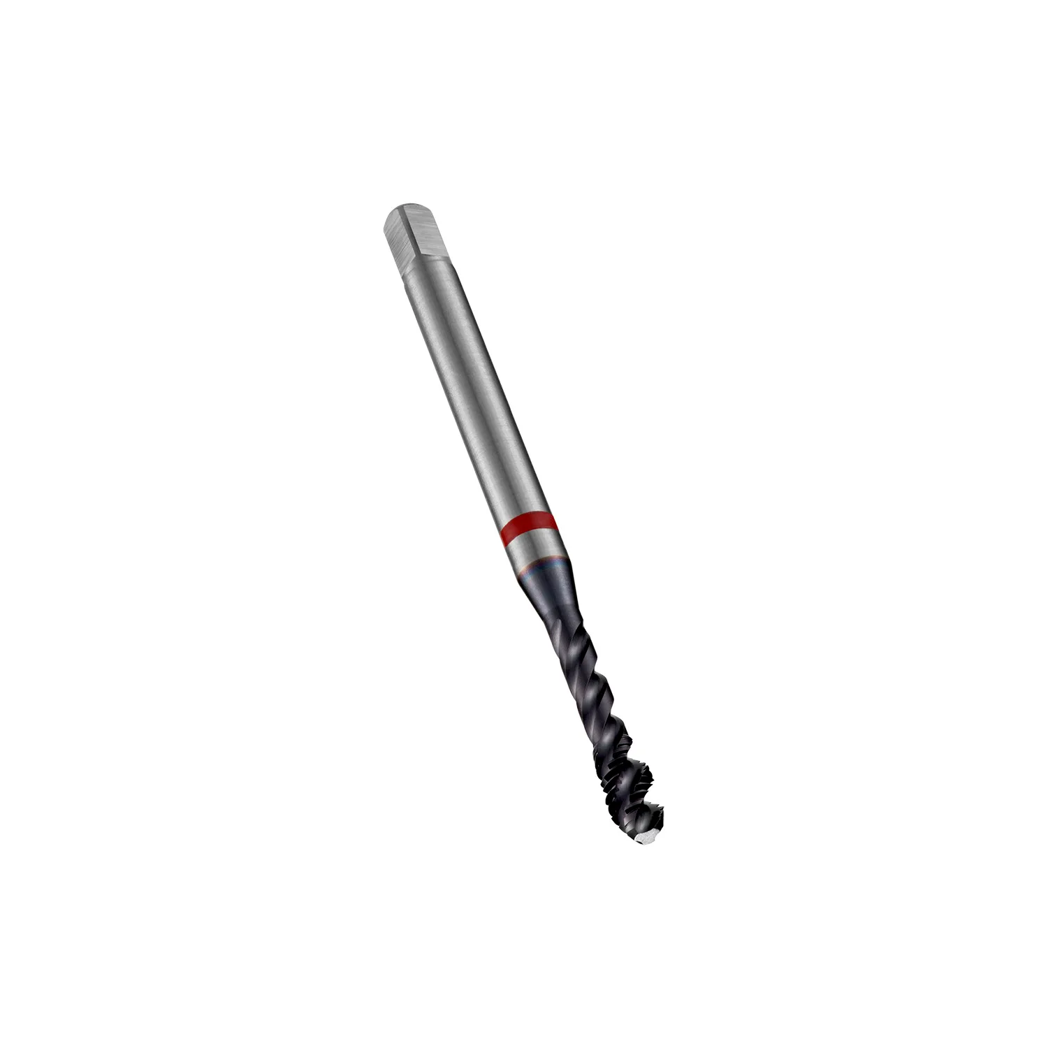 [E261M3] E261 HSS-E PM M Machinetap, spiraalgroeven 45°, Roodring Shark, achter geslepen (3)