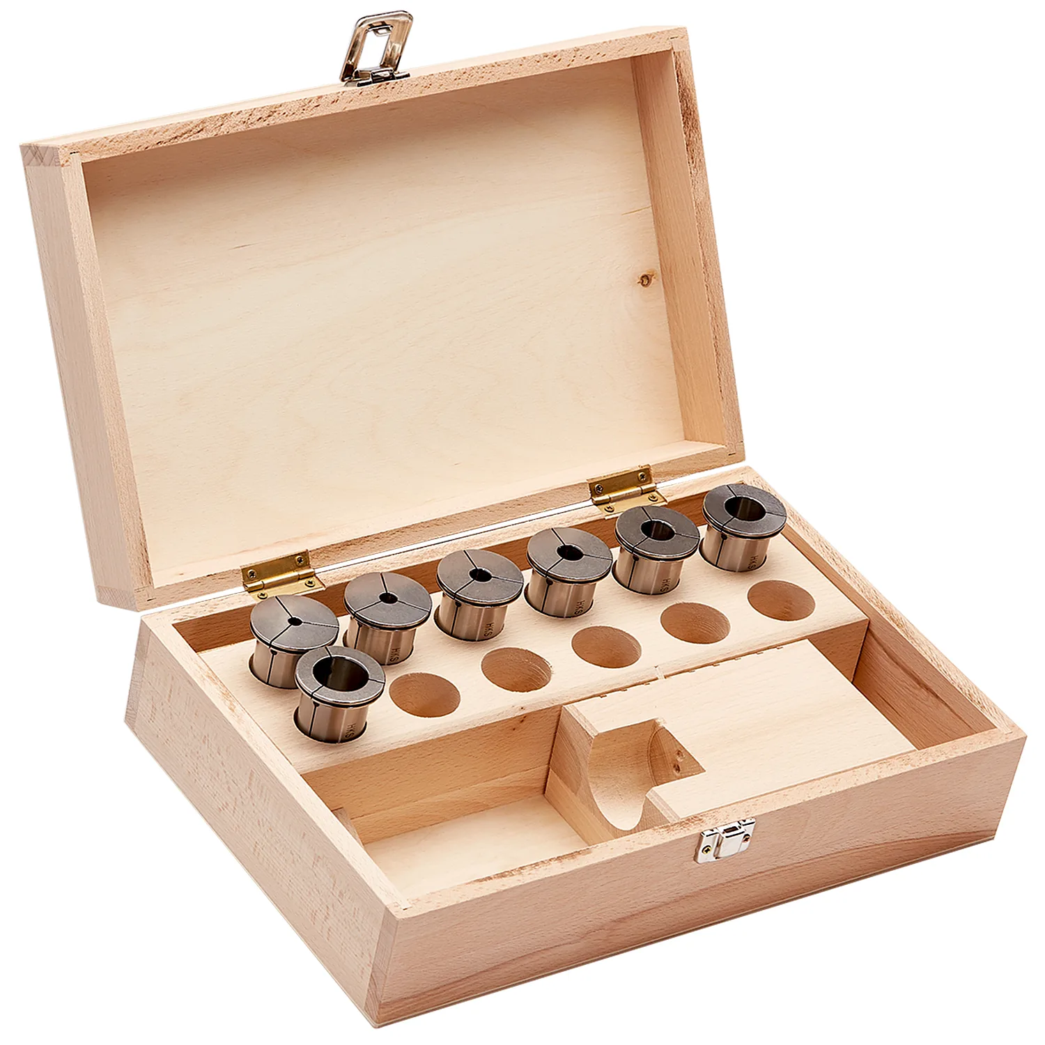 HC-C-S-SET-WB HC Spantangen afdichtend voor hydraulische houder - set in houten doos